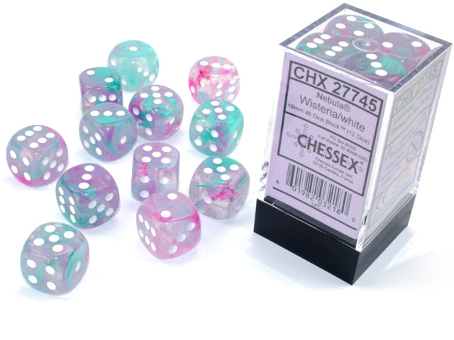 Nebula: 16mm D6 Wisteria/white Luminary (12)