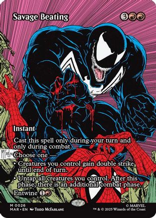 Savage Beating (Borderless) (MAR - Marvel Eternal-Legal)