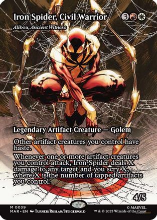 Iron Spider, Civil Warrior - Alibou, Ancient Witness (Borderless) (MAR - Marvel Eternal-Legal)