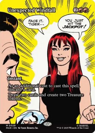 Unexpected Windfall (Borderless) (MAR - Marvel Eternal-Legal)