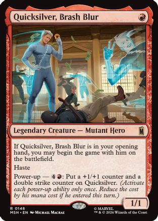 Quicksilver, Brash Blur (MSH - Marvel Super Heroes Foil)