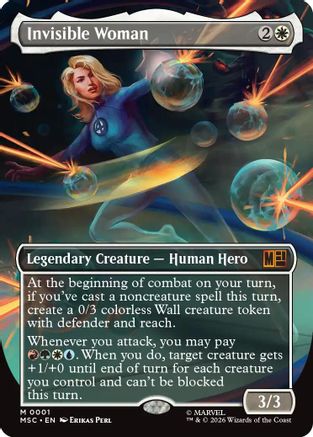 Invisible Woman (Borderless) (MSC - Commander: Marvel Super Heroes Foil)