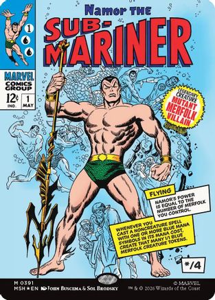 Namor The Sub-Mariner (Borderless) (MSH - Marvel Super Heroes Foil)