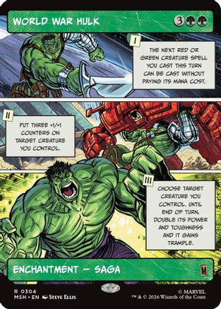 World War Hulk (Borderless) (MSH - Marvel Super Heroes Foil)
