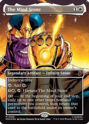 The Mind Stone (Borderless) (MSH - Marvel Super Heroes Foil)