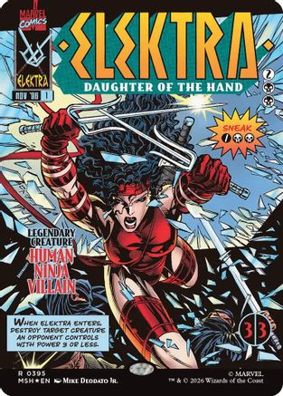 Elektra, Daughter of the Hand (Borderless) (395) (MSH - Marvel Super Heroes)