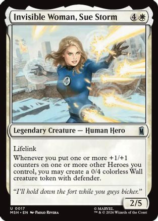 Invisible Woman, Sue Storm (MSH - Marvel Super Heroes Foil)