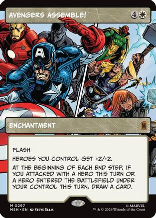 Avengers Assemble! (Borderless) (0297) (MSH - Marvel Super Heroes Foil)