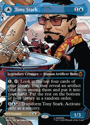 Tony Stark (Borderless) (0350) (MSH - Marvel Super Heroes)