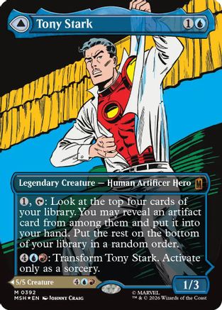 Tony Stark (Borderless) (0392) (MSH - Marvel Super Heroes Foil)