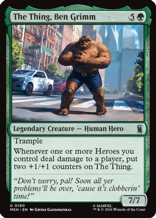 The Thing, Ben Grimm (MSH - Marvel Super Heroes)