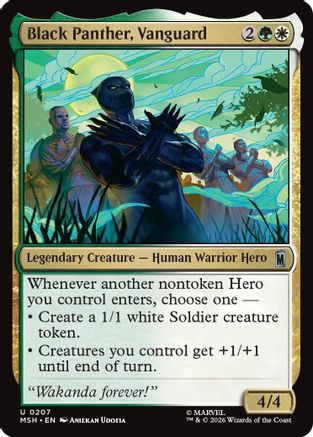 Black Panther, Vanguard (MSH - Marvel Super Heroes)