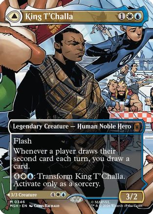 King T'Challa (Borderless) (0346) (MSH - Marvel Super Heroes Foil)