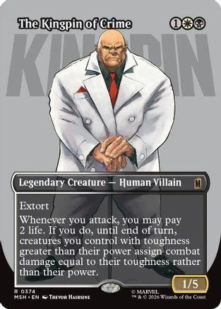 The Kingpin of Crime (Borderless) (0374) (MSH - Marvel Super Heroes Foil)
