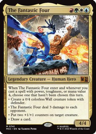 The Fantastic Four (MSC - Commander: Marvel Super Heroes)