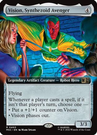 Vision, Synthezoid Avenger (Extended Art) (MSC - Commander: Marvel Super Heroes)