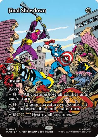 Final Showdown (Borderless) (MAR - Marvel Universe Eternal-Legal Foil)