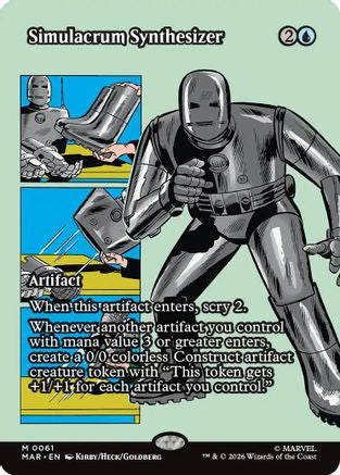 Simulacrum Synthesizer (Borderless) (MAR - Marvel Universe Eternal-Legal Foil)