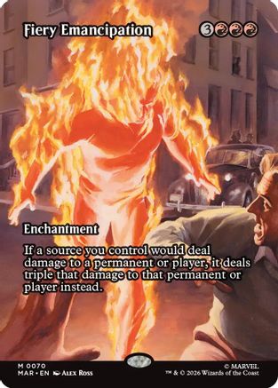 Fiery Emancipation (Borderless) (MAR - Marvel Universe Eternal-Legal)