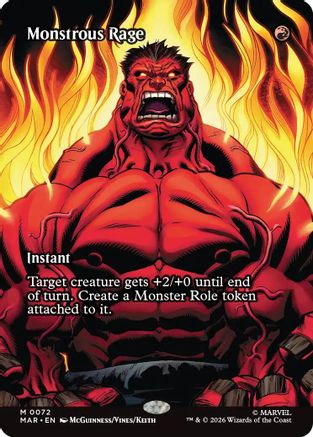Monstrous Rage (Borderless) (MAR - Marvel Universe Eternal-Legal)