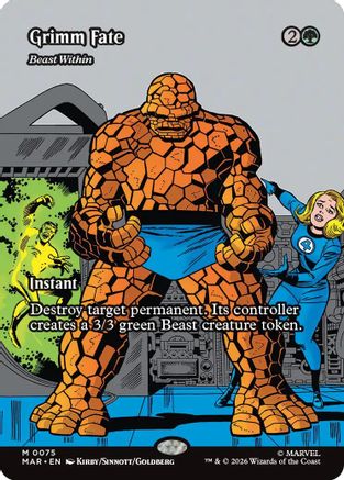 Grimm Fate - Beast Within (Borderless) (MAR - Marvel Universe Eternal-Legal Foil)
