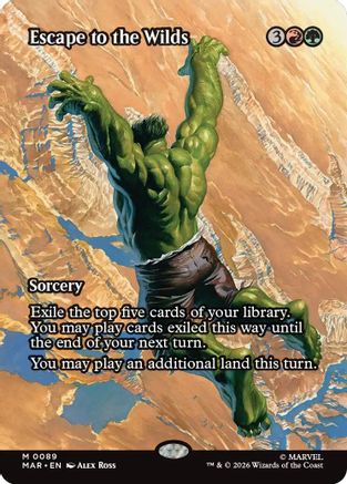 Escape to the Wilds (Borderless) (MAR - Marvel Universe Eternal-Legal Foil)
