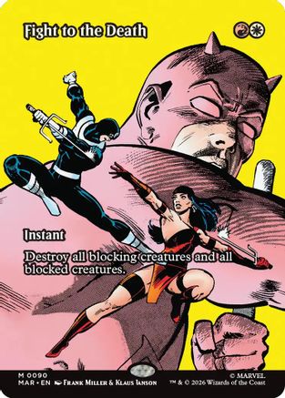 Fight to the Death (Borderless) (MAR - Marvel Universe Eternal-Legal Foil)