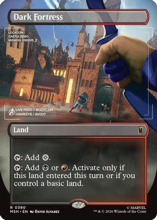 Dark Fortress (Borderless) (MSH - Marvel Super Heroes Foil)