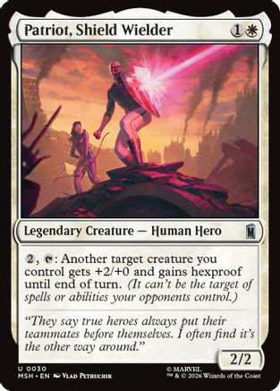 Patriot, Shield Wielder (MSH - Marvel Super Heroes Foil)