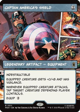 Captain America's Shield (Borderless) (0311) (MSH - Marvel Super Heroes Foil)