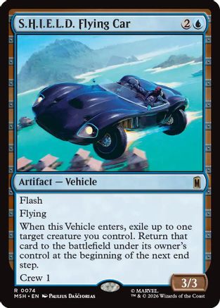 S.H.I.E.L.D. Flying Car (MSH - Marvel Super Heroes Foil)
