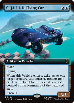 S.H.I.E.L.D. Flying Car (Extended Art) (MSH - Marvel Super Heroes Foil)