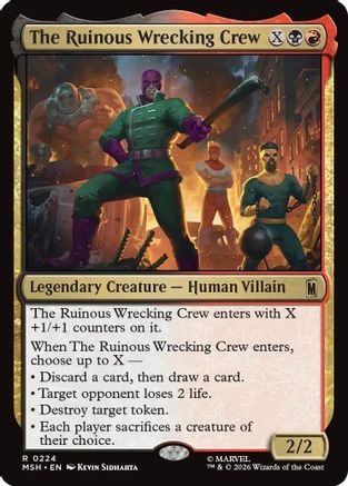 The Ruinous Wrecking Crew (MSH - Marvel Super Heroes Foil)