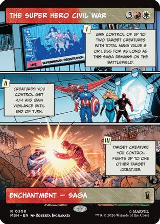 The Super Hero Civil War (Borderless) (MSH - Marvel Super Heroes)