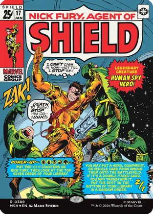 Nick Fury, Agent of SHIELD (Borderless) (0389) (MSH - Marvel Super Heroes)