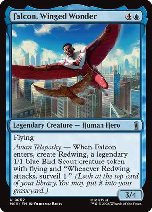 Falcon, Winged Wonder (MSH - Marvel Super Heroes Foil)