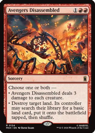 Avengers Disassembled (MSH - Marvel Super Heroes Foil)