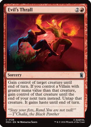 Evil's Thrall (MSH - Marvel Super Heroes Foil)