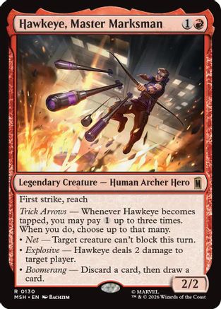 Hawkeye, Master Marksman (MSH - Marvel Super Heroes Foil)