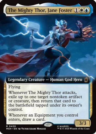 The Mighty Thor, Jane Foster (Extended Art) (MSH - Marvel Super Heroes Foil)