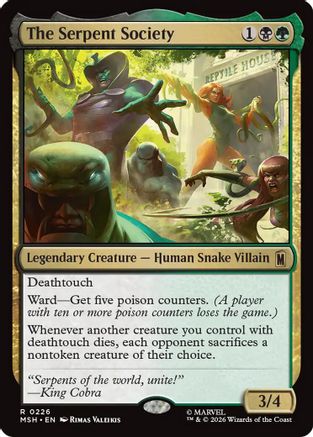 The Serpent Society (MSH - Marvel Super Heroes Foil)