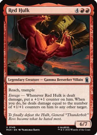 Red Hulk (MSH - Marvel Super Heroes)