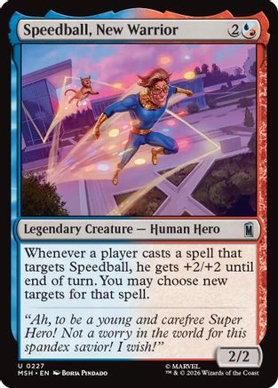 Speedball, New Warrior (MSH - Marvel Super Heroes Foil)