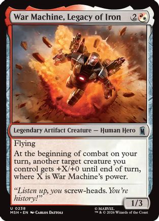 War Machine, Legacy of Iron (MSH - Marvel Super Heroes)