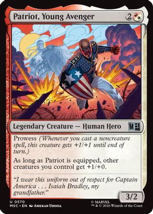 Patriot, Young Avenger (MSH - Marvel Super Heroes Foil)