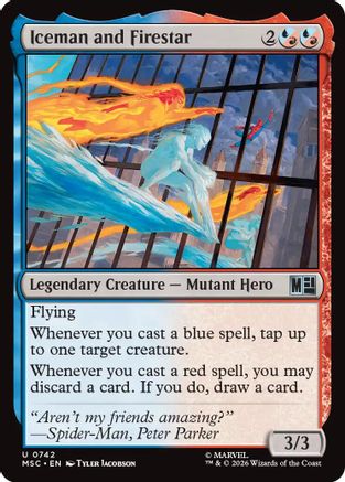 Iceman and Firestar (MSH - Marvel Super Heroes)