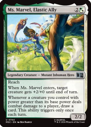 Ms. Marvel, Elastic Ally (MSH - Marvel Super Heroes Foil)