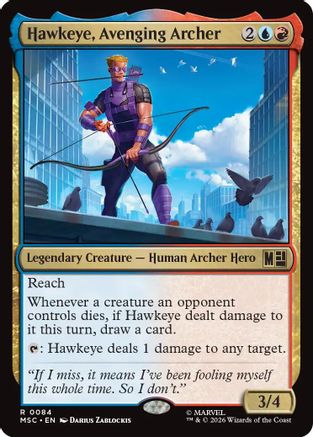 Hawkeye, Avenging Archer (MSC - Commander: Marvel Super Heroes)