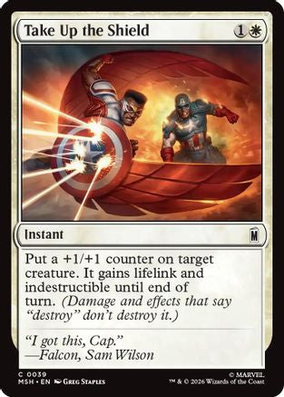 Take Up the Shield (MSH - Marvel Super Heroes Foil)