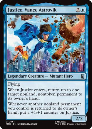 Justice, Vance Astrovik (MSH - Marvel Super Heroes Foil)